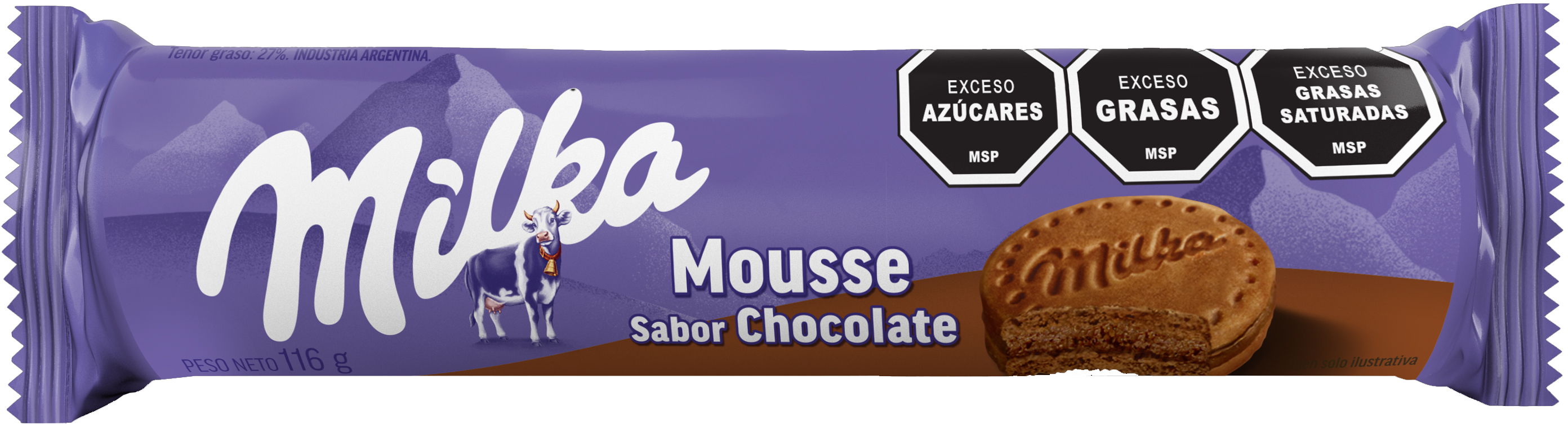 Galleta Milka Mousse chocolate - Nerilan Uruguay